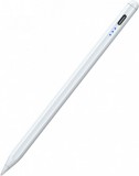 Ezone Stylus Pen univerzális érintős ceruza, telefon vagy tablethez, tölthető, 3 töltésjelző LED, kapacitív, fehér