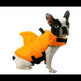 Happy Bulldog Cápauszonyos mentőmellény kutyák számára, narancssárga, S-es (6-8 kg)