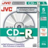 JVC írható CD-R lemez, vékony tok, 5 db / csomag