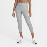 NIKE ONE CROPPED HEATHERED GRAPHIC WOMENS TIGHTS