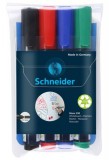 Tábla- és flipchart marker készlet, 2-3 mm, kúpos, SCHNEIDER Maxx 290, 4 különböző szín (TSC290V4)