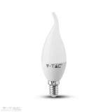 3,7W LED izzó E14 gyertyaláng Meleg fehér - 214164 V-TAC