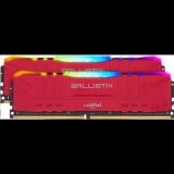 32GB 3200MHz DDR4 RAM Crucial Ballistix RGB Red (2x16GB) (BL2K16G32C16U4RL) (BL2K16G32C16U4RL) - Memória