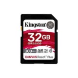 32GB SDHC Kingston Canvas React Plus CL10 UHS-II U3 V90 memóriakártya (SDR2/32GB)