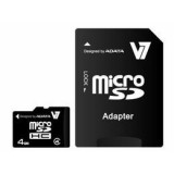 4GB SDHC micro memória kártya  +adapter V7 (VAMSDH4GCL4R-1E) (VAMSDH4GCL4R-1E) - Memóriakártya