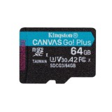 64GB microSDXC Kingston Canvas Go! Plus UHS-I U3 V30 A2  (SDCG3/64GBSP)