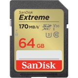 64GB SanDisk Extreme SDXC 170MB/s (SDSDXV2-064G-GNCIN) - Memóriakártya