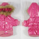 ABC-ZOO Kutyának télikabát - rózsaszín, kapucnival, XL