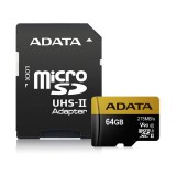ADATA Premier ONE - flash memory card - 64 GB - microSDXC UHS-II (AUSDX64GUII3CL10-CA1) - Memóriakártya
