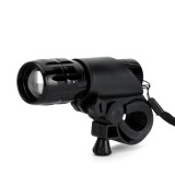 AdvesPhoto Kerékpáros LED elemlámpa 7Watt Q5 LED, zoomos, vízálló, 2000Lumen, kormányrögzítővel