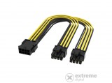 Akasa PCIe 8-Pin to dual PCIe (6+2)-Pin Splitter kábel
