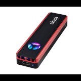 Akasa Vegas SSD Mate külső M.2 SSD ház fekete-piros (AK-ENU3M2-06) (AK-ENU3M2-06) - HDD Dokkoló