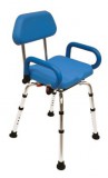 Állítható magasságú és 360 °-ban forgatható ülésű Blue Swing zuhanyszék 100 kg-ig
