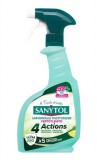 Általános tisztító- és fertőtlenítő spray, 500 ml, SANYTOL 4 Actions, lime (KHT1065)