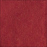 Ambiente Elegance dark red dombornyomott papírszalvéta 40x40cm,15db-os