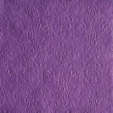 Ambiente Elegance purple dombornyomott papírszalvéta 40x40cm,15db-os