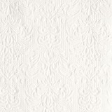 Ambiente Elegance White dombornyomott papírszalvéta 25x25cm,15db-os