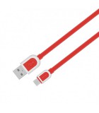 Astrum UD360 1M USB - micro USB bliszteres slim adatkábel piros