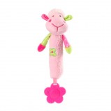 BABYONO sípoló játék rágókával Sweet Lambie rózsaszín