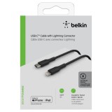 Belkin CAA003BT1MBK Lightning kábel 1 M Fekete