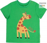 Bembi zöld, kisfiú póló, zsiráf mintával (FB691)