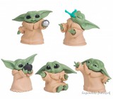 BESTZY 5 db-os Star Wars Baby Yoda Grogu figura szett