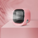 bewello Hordozható mini léghűtő ventilátor - USB - rózsaszín