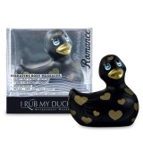 Big Teaze Toys My Duckie Romance 2.0 - kacsa vízálló csiklóvibrátor (fekete-arany)