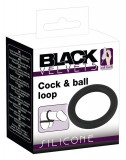 Black Velvets Black Velvet - szilikon péniszgyűrű (fekete) - 5cm