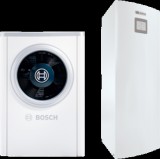Bosch Compress 6000 AW-7+AWM S 5-9 Levegő-víz hőszivattyú 7 kW,  elektromos kiegészítő fűtéssel, solár