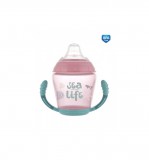Canpol babies Canpol Cseppmentes itatópohár puha ivócsőrrel 230 ml (9h+) - Rózsaszín