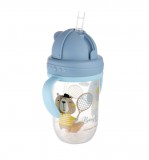 Canpol babies Canpol Cseppmentes szívószálas itatópohár nehezékkel 270 ml (6h+) - Maci