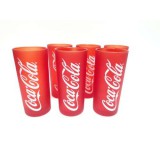Coca-Cola, piros üvegpohár szett, 6*2,7 dl, Luminarc Frosen - Ingyenes szállítással