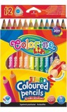 Colorino Kids Színes ceruzakészlet 12 db-os Colorino JUMBO trio, háromszög test