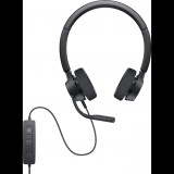 DELL WH3022 Pro vezetékes headset fekete (520-AATL) (520-AATL) - Fejhallgató