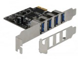 DeLock 4x USB 3.0 bővítő kártya PCI-E (90304)