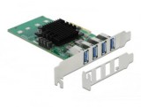 DeLock 4x USB 3.0 port bővítő kártya PCIe (89048)