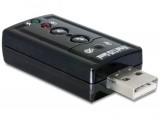 DeLock External Sound Adapter Virtual 7.1 USB Hangkártya 63926