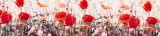 Dimex POPPY FLOWERS öntapadós konyhai poszter, 260x60 cm
