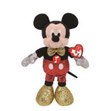 Disney Beanie Babies plüss figura MICKEY ÉS MINNIE, 20 cm - csillogós Mickey hanggal (1)