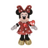 Disney Beanie Babies plüss figura MICKEY ÉS MINNIE, 25 cm - csillogós Minnie hanggal (1)