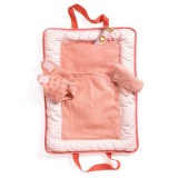 Djeco Madárkás baba pelenkánkázó táska - Pomea baba kiegészítő - Changing bag Pink Peak - DJ07850