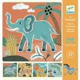 Djeco Vadállatok - Rajzsablon - Wild animals - DJ08916