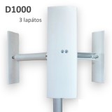 Domos Függőleges szélgenerátor D1000 vertikális tengelyű 3 lapátos szélkerék áramtermelésre 24V 36V 1000W