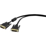 DVI kábel [1x DVI dugó, 24+1 pólus - 1x DVI dugó, 24+1 pólus] 1,8 m fekete 3840 x 2160 pixel renkforce (RF-4212195) - DVI összekötő