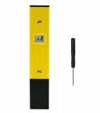 E-Zone Digitális pH Mérő és Teszter ATC Elektronikus Sávmérővel, sárga/fekete