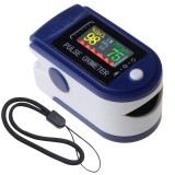 E-Zone Digitális Véroxigénszint és Pulzusmérő, Ujjra csíptethető, kék-szürke