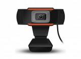 E-Zone Digitális Webkamera Kameratartóval, Z06 FullHD 1080p fekete-narancssárga