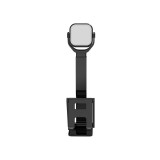 E-Zone Hordozható mini LED lámpa, mobiltelefontartóval, fotó és videó készitéshez, fényerősség, színhőmérséklet állitható, fekete