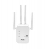 E-Zone Wi-Fi WLAN Jelerősítő Repeater, XL-Z03 2,4GHz/5GHz nagyobb Wi-Fi lefedettség, fehér